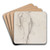 Standing Male Nude by George Romney Art Drink Coaster set