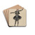 Dancer-Principal-Man by Will R. Barnes Drink Coasters - set of 4 Dancer-Principal-Man by Will R. Barnes Drink Coasters - set of 4