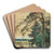 wite by Julian Falat Art Drink Coaster set