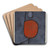 With an umbrella by Paul Klee Art Drink Coaster set