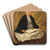 Portrait of Agnes von Steinle the Artists Daughter by Eduard von Steinle Art Drink Coaster set
