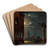 Venice, Moonlit Night with a View of the Palazzo Ducale and San Giorgio Maggiore by Marco Grubas Art Drink Coaster set