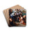 St. Paula of Rome Departs for the Holy Land by Giuseppe Bottani Drink Coasters - set of 4