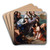 St. Paula of Rome Departs for the Holy Land by Giuseppe Bottani Art Drink Coaster set