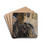 Madame Hessel en robe noir by douard Vuillard Drink Coasters - set of 4