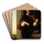 Violinist in the Belfry Window by Eduard von Steinle Art Drink Coaster set