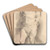 Front view of a male figure by Willem Panneels Art Drink Coaster set Front view of a male figure by Willem Panneels Art Drink Coaster set