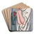Woman and flower by Mikul Galanda Art Drink Coaster set Woman and flower by Mikul Galanda Art Drink Coaster set