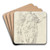 Allegorical female figure by Gaspare Diziani Art Drink Coaster set