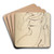 Study For, Christ's Entry into Jerusalem by Benjamin Robert Haydon Art Drink Coaster set