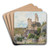 Blick auf die Ruine Drnstein by Eduard Zetsche Art Drink Coaster set