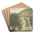 Cephalus Punished at the Hunt by Bernardino Luini Art Drink Coaster set Cephalus Punished at the Hunt by Bernardino Luini Art Drink Coaster set