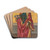 Saint Agatha by Workshop of Raphael Vergos Drink Coasters - set of 4