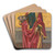 Saint Agatha by Workshop of Raphael Vergos Art Drink Coaster set