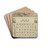 Kalenderblad juli met vlasbekjes by Theo van Hoytema Drink Coasters - set of 4