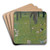 Nach dem Regen by Gustav Klimt Art Drink Coaster set