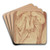 Term by After Annibale Carracci Art Drink Coaster set