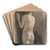 Staande naakte vrouw by Simon Moulijn Art Drink Coaster set