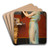 Preparing For The Bath by John William Godward Art Drink Coaster set Preparing For The Bath by John William Godward Art Drink Coaster set