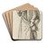 The Young Milton by Ford Madox Brown Art Drink Coaster set