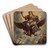 Ceiling of the Council Chamber by Erasmus Quellinus the younger Art Drink Coaster set