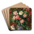 Blumenstck mit Pfingstrrosen by Josef Jungwirth Art Drink Coaster set Blumenstck mit Pfingstrrosen by Josef Jungwirth Art Drink Coaster set