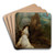The Abduction of Ganymede by Correggio Art Drink Coaster set