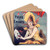Grand Thtre de l'Exposition. Palais des enfants. Opra-comique, ballets, pantomines by Jules Chret Art Drink Coaster set