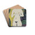 Nude with Hat by Ernst Ludwig Kirchner Drink Coasters - set of 4