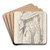 Decorative study of a play by Franois-Claudius Compte-Calix Art Drink Coaster set
