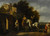 Cavaliers On Horseback Resting Outside An Inn With A Courtyard Beyond by Gerrit Adriaensz. Berckheyde Art Print Download