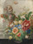 A basket with flowers in a stone niche, with a monkey and a butterfly by Herman Henstenburgh Art Print Download