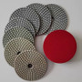 4" Light Color Diamond Polishing Pad Set with Free Backer