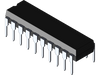 TLC1543CN ; IC ADC 10-bit 11-Analog-Inputl-Serial, DIP-20