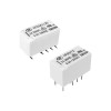 HFD3/12 ; Relay Electromechanical 12VDC DPDT 2A 30VDC 0.5A 125VAC, DIP-8