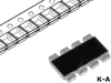 DR0804-10K-4/8 | 10kΩ 62.5mW Network 4-Resistors in Chip Resistor Array, SMD-8
