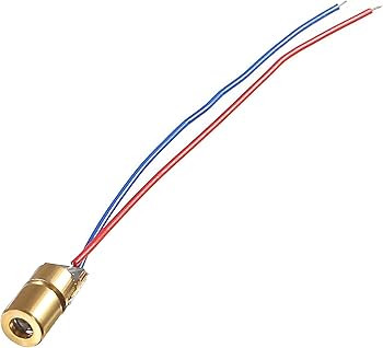 Laser-Light ; Diode Single Laser 650nm-5mW-5V-Red-Dot, Module