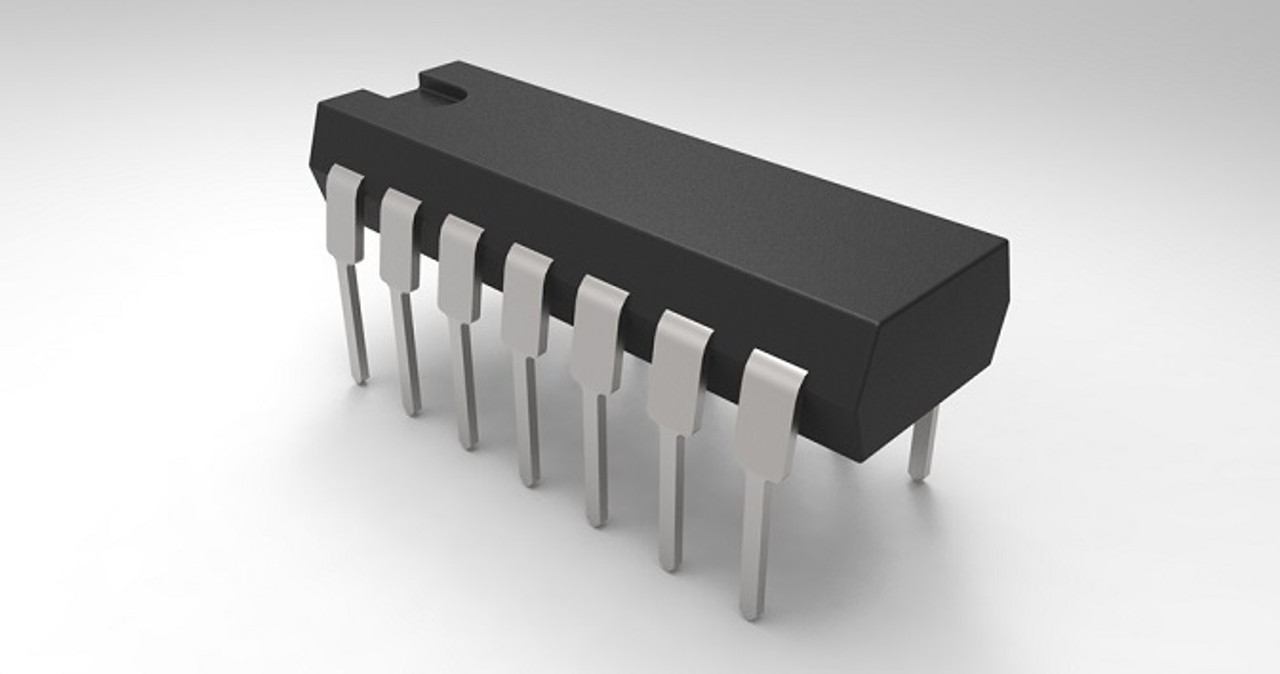 SN74HC132N ; Quadruple NAND  Gate with Schmitt Trigger inputs, DIP-14