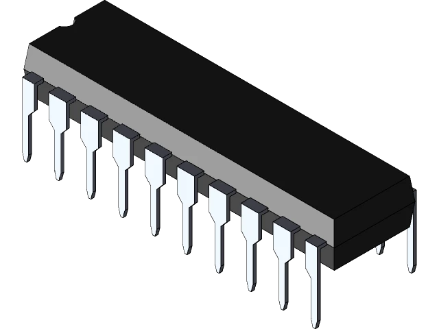 SN74LS534N | IC Logic D-Flip-Flop Octal Edge-Triggered Inverting 3-State Outputs, DIP-20