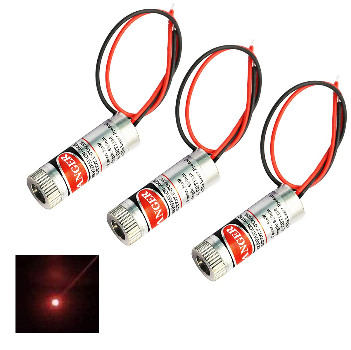 Laser Light ; Diode Laser Red-Dot-Point-650nm-5mW-Adjustable-Focus