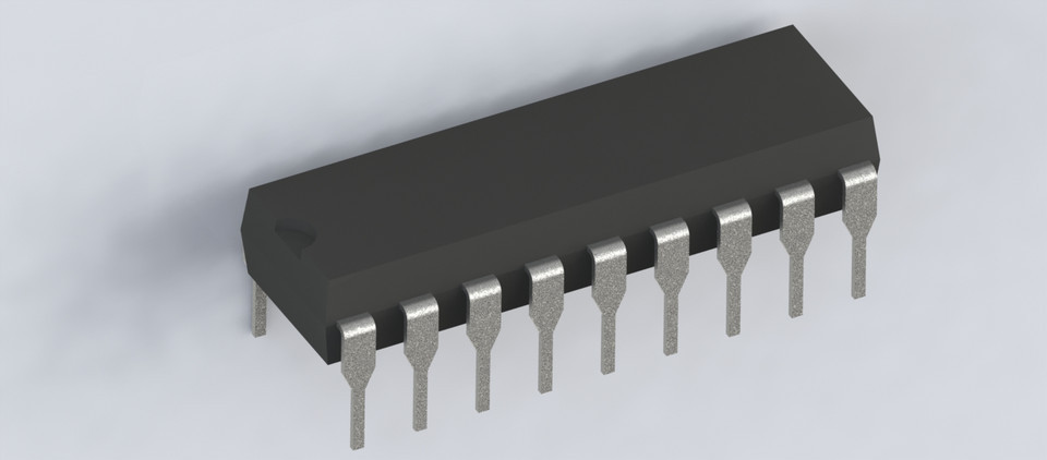 AD7531KN ; IC DAC 12-Bit Multiplying D/A Converter, DIP-18, DIP-18