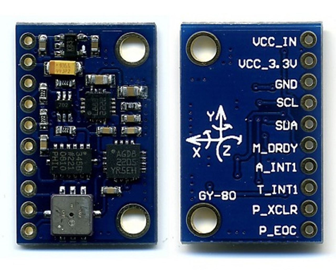 GY-80 ; Magnetic Acceleration Gyroscope Atmospheric Module