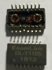 DL-T1105 | Quad Port T1/E1 with 8 Transformers 1500Vrms, DIP-16