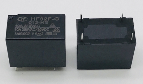 HF32F-G-012-HS | Relay Electromechanical 12VDC SPST 10A, DIP-4