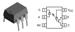 SFH636 | Optocoupler Transistor Output 1Mbd, DIP-6