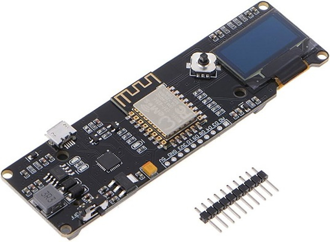 WeMos ESP-8266 with OLED Display and Battery Holder