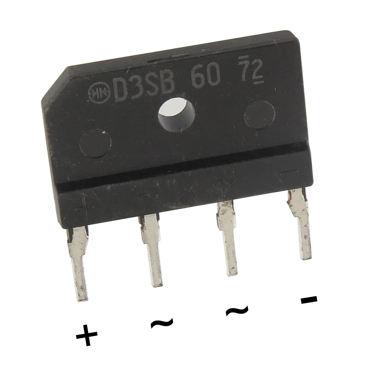 D3SB60 ; Diode Bridge-1ph Standard 600V 4A, D3-SB