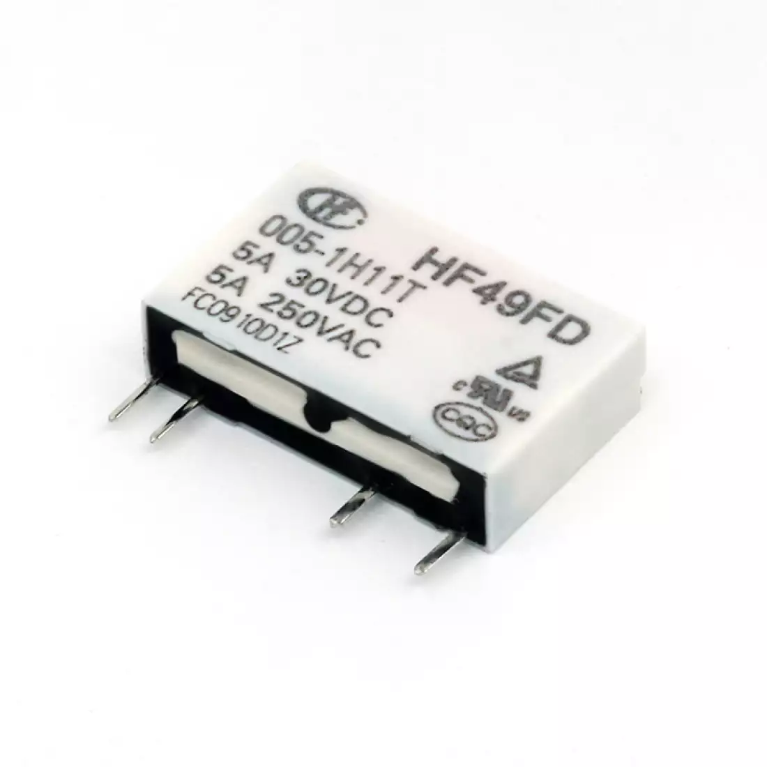 HF49FD/005-1H12T | Relay Electromechanical 5VDC 5A SPST NO, SIL-4