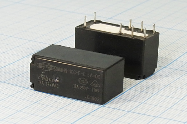 888HN-1CC-F-C-5V ; Relay Electromechanical 5VDC 17A SPDT, DIP-8