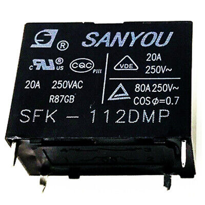 SFK-112DMP ; Relay Electromechanical 12VDC 20A SPST, DIP-4